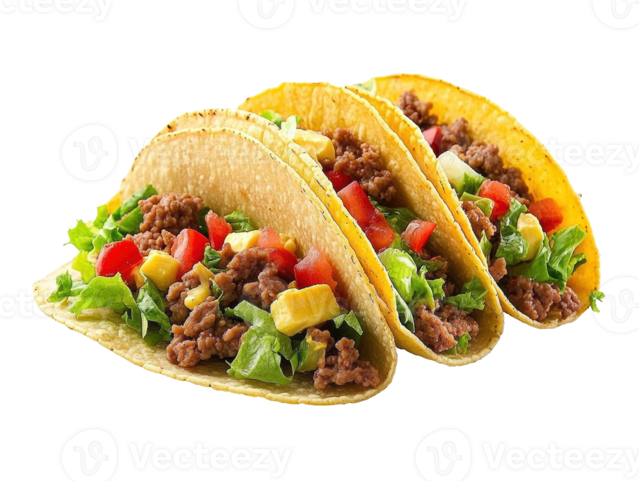 Delicious tacos filled with fresh ingredients for a satisfying meal png