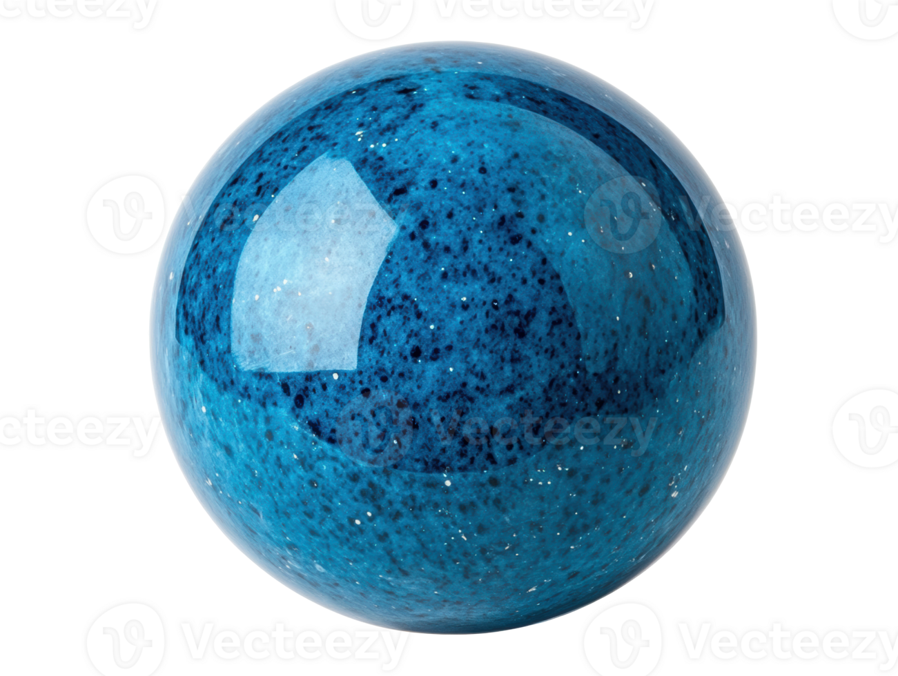 Stunning blue sphere showcasing vibrant color and texture png
