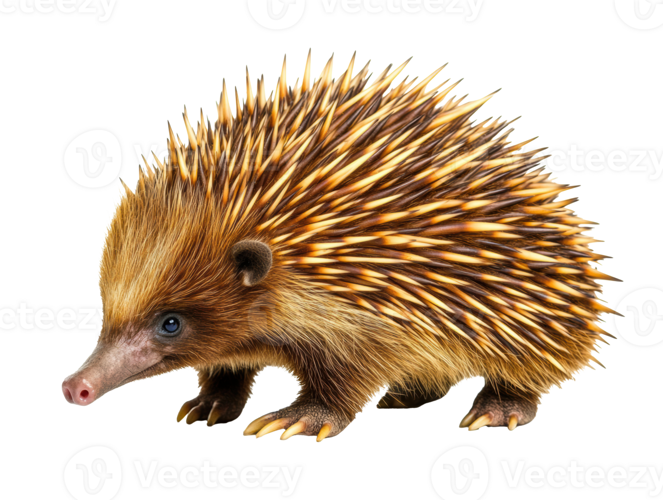 Echidna explores its natural habitat in Australia during daylight png