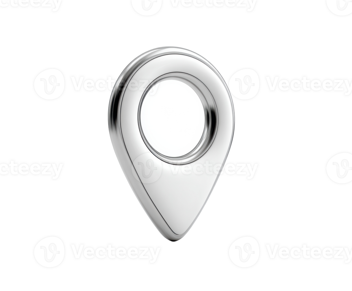 Location pin symbol for navigation and map applications png