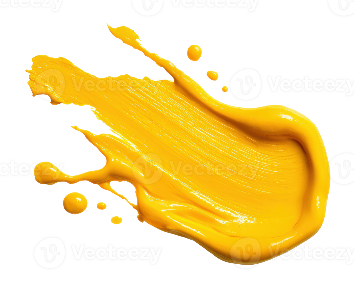 Bright yellow paint texture suitable for artistic projects and design png