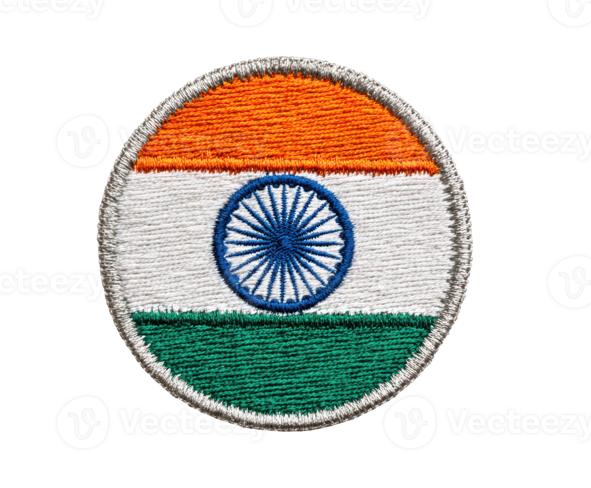 India national flag embroidered patch for apparel and accessories png