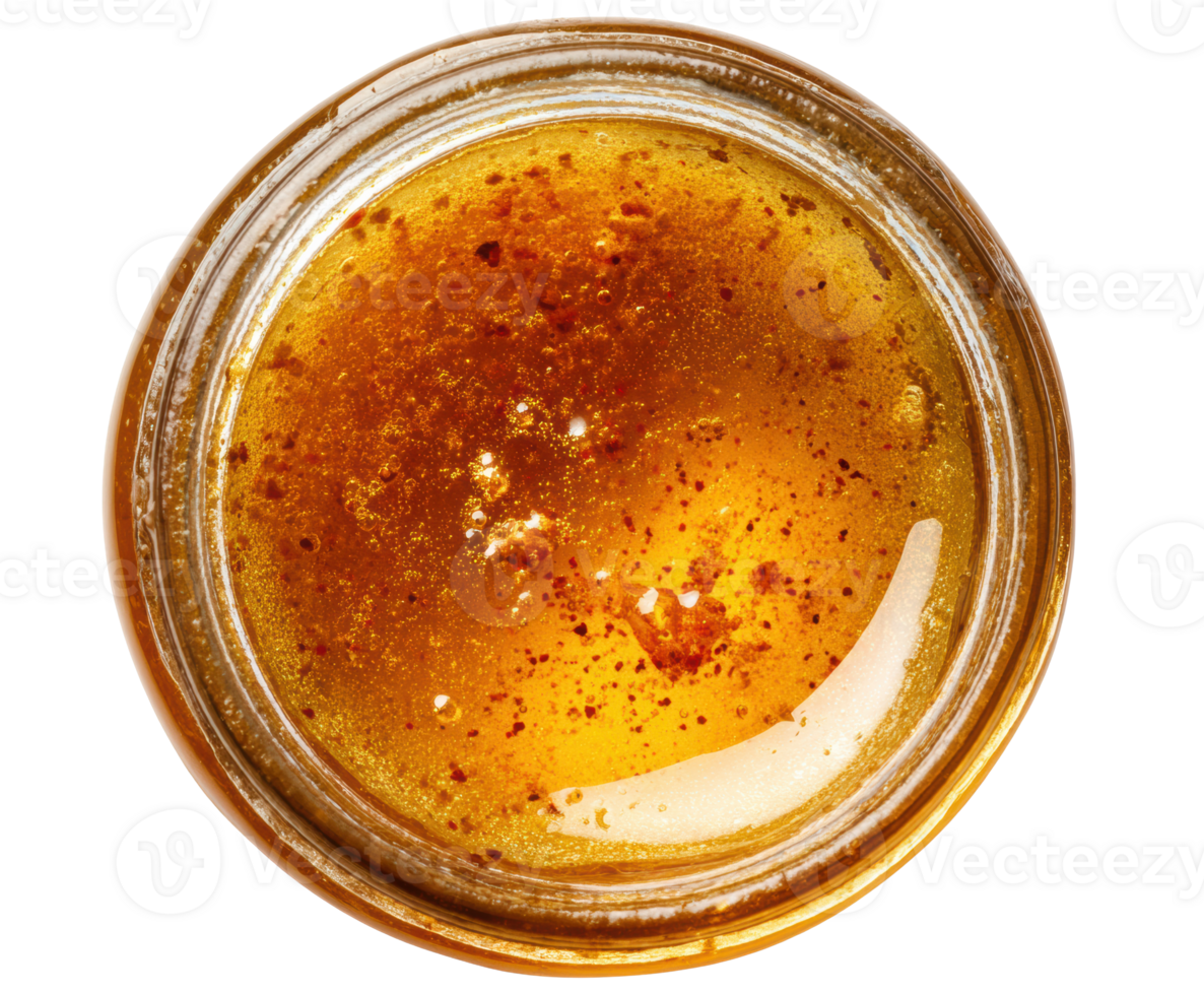 Rich, golden natural honey in a jar for cooking png