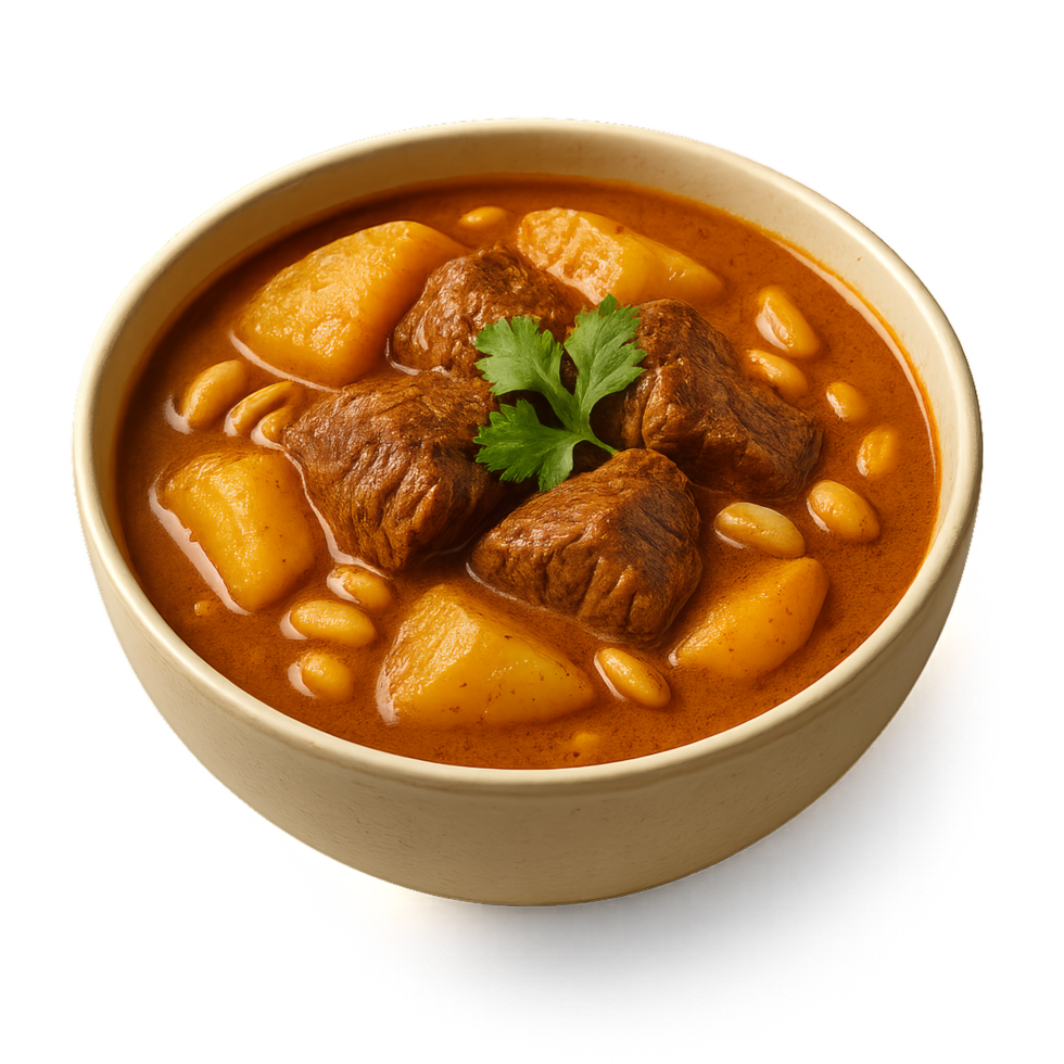 Delicious and Simple Massaman Beef Curry with Potatoes and Peanuts png