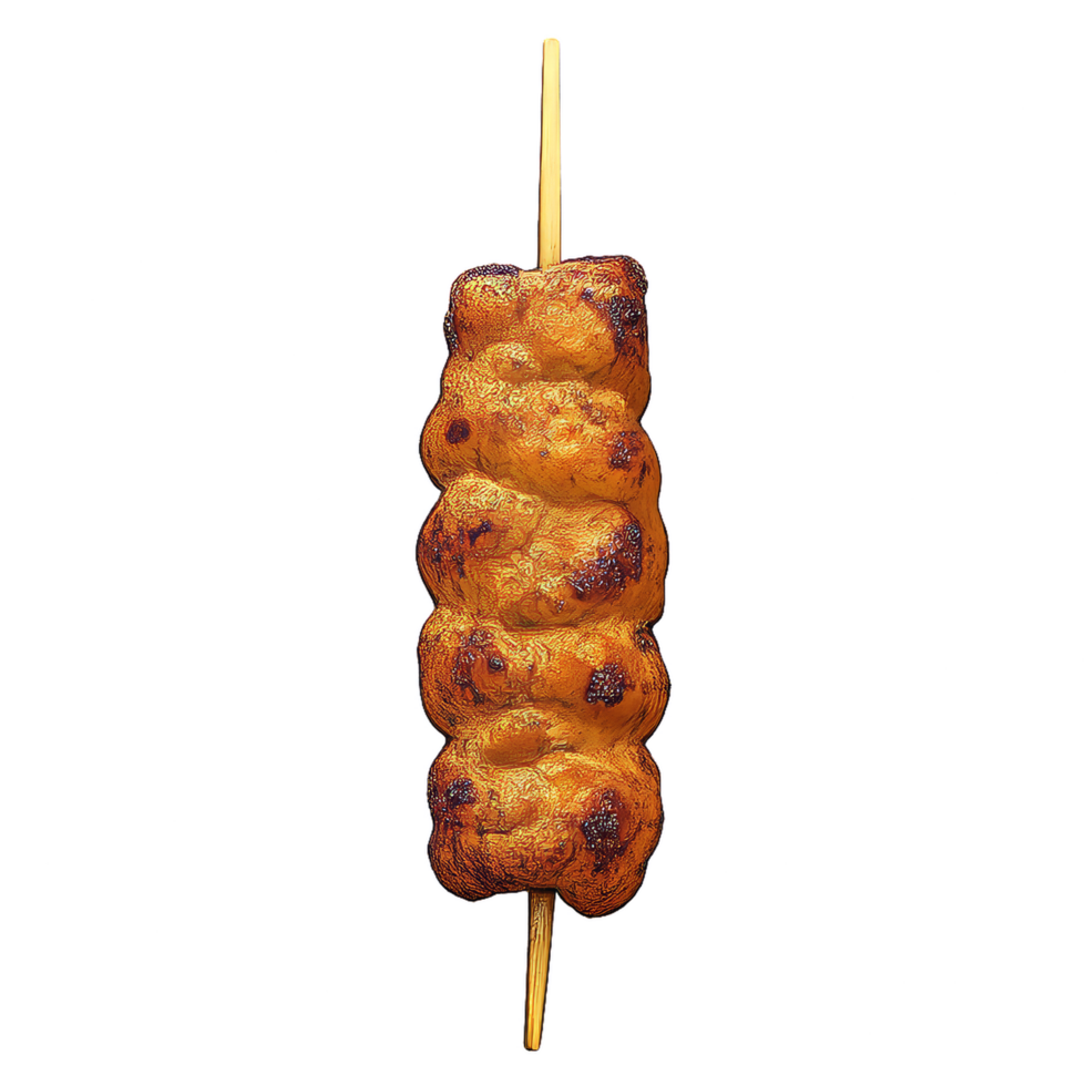 Juicy Grilled Pork Satay Skewers with Glazed Charred Finish png