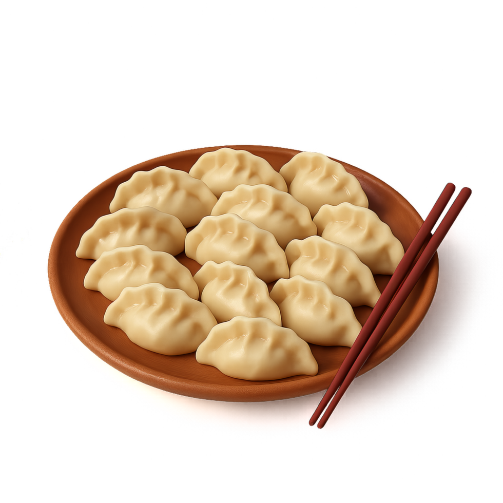 Traditional Chinese Dumplings for New Year Celebration Feast png