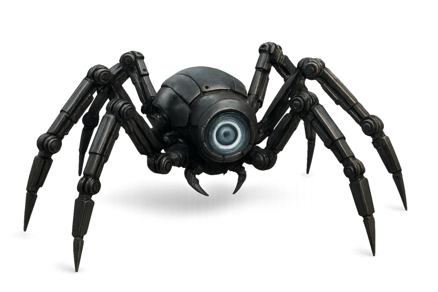 3D Mechanical Spider Model with Simple Design and Unique Features png