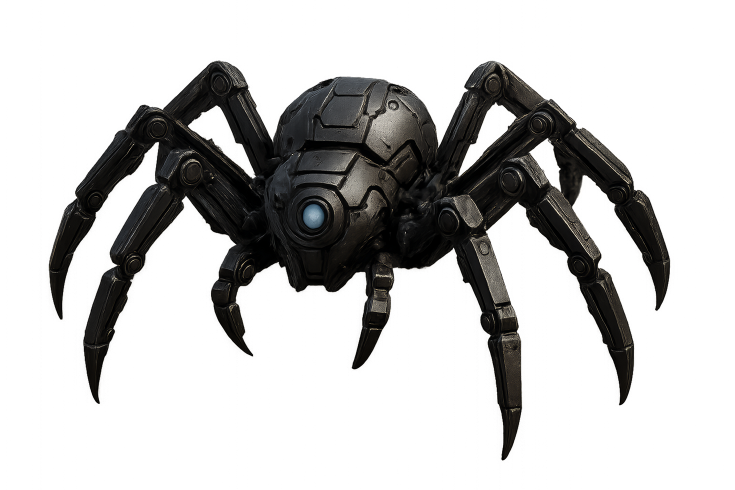 3D Mechanical Spider Model with Detailed Design and Texture png