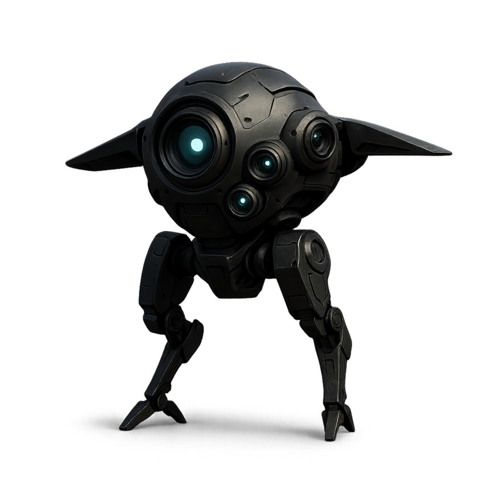 3D Sci-Fi Drone Concept with Unique Design and Futuristic Features png