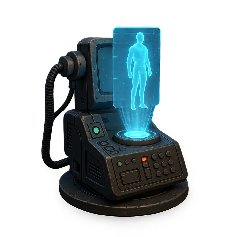 Holographic Communication Device with Immersive Display Technology png