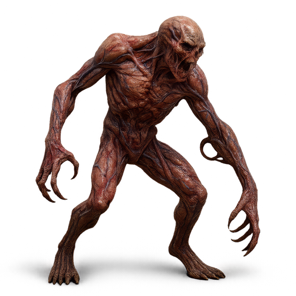 Intriguing 3D Alien Creation Showcasing Unique Mutation Features png