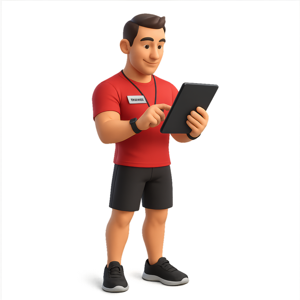 3D Fitness Coach Using Tracker App for Progress Monitoring png