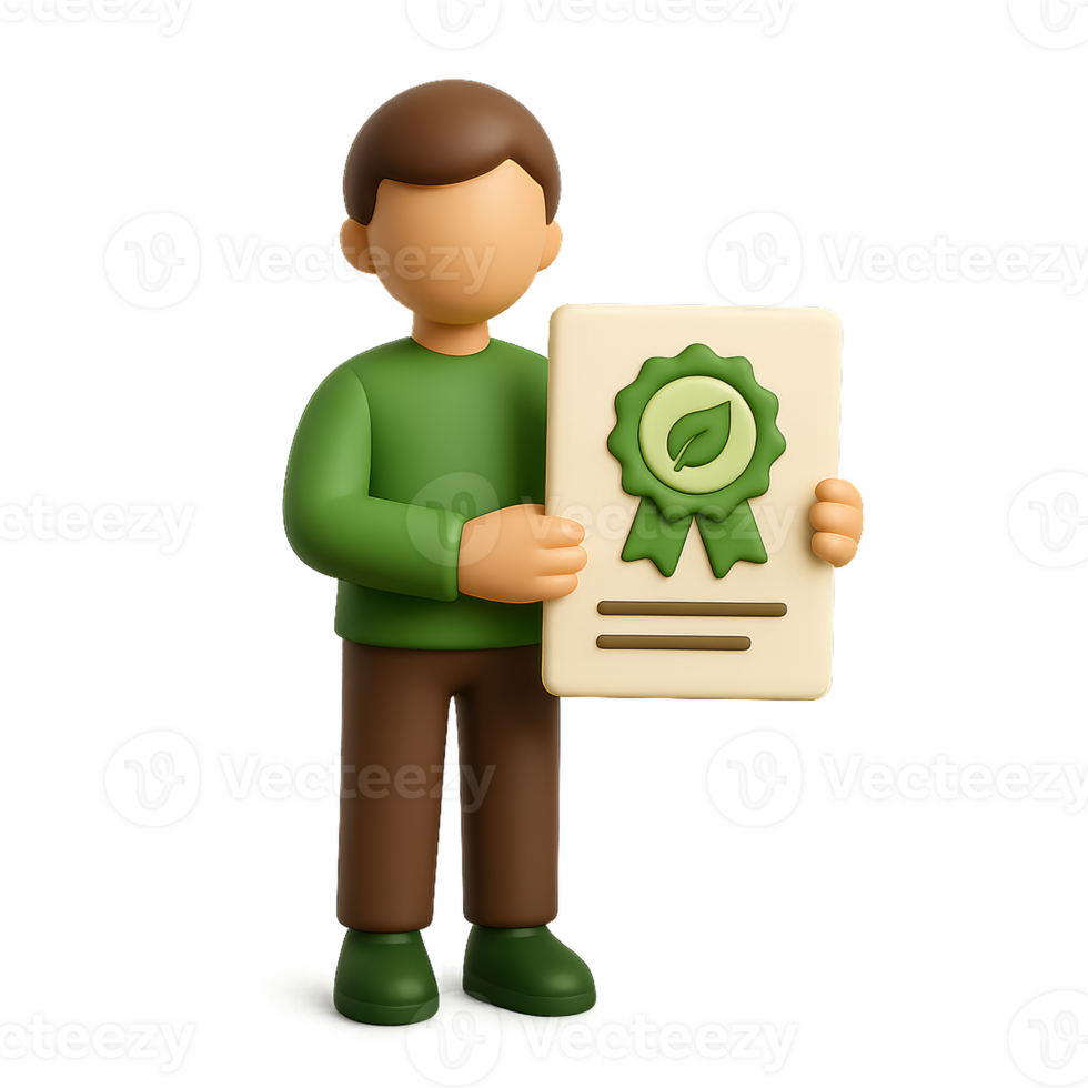 Eco Certification Concept for Sustainable Practices and Simple Deals png