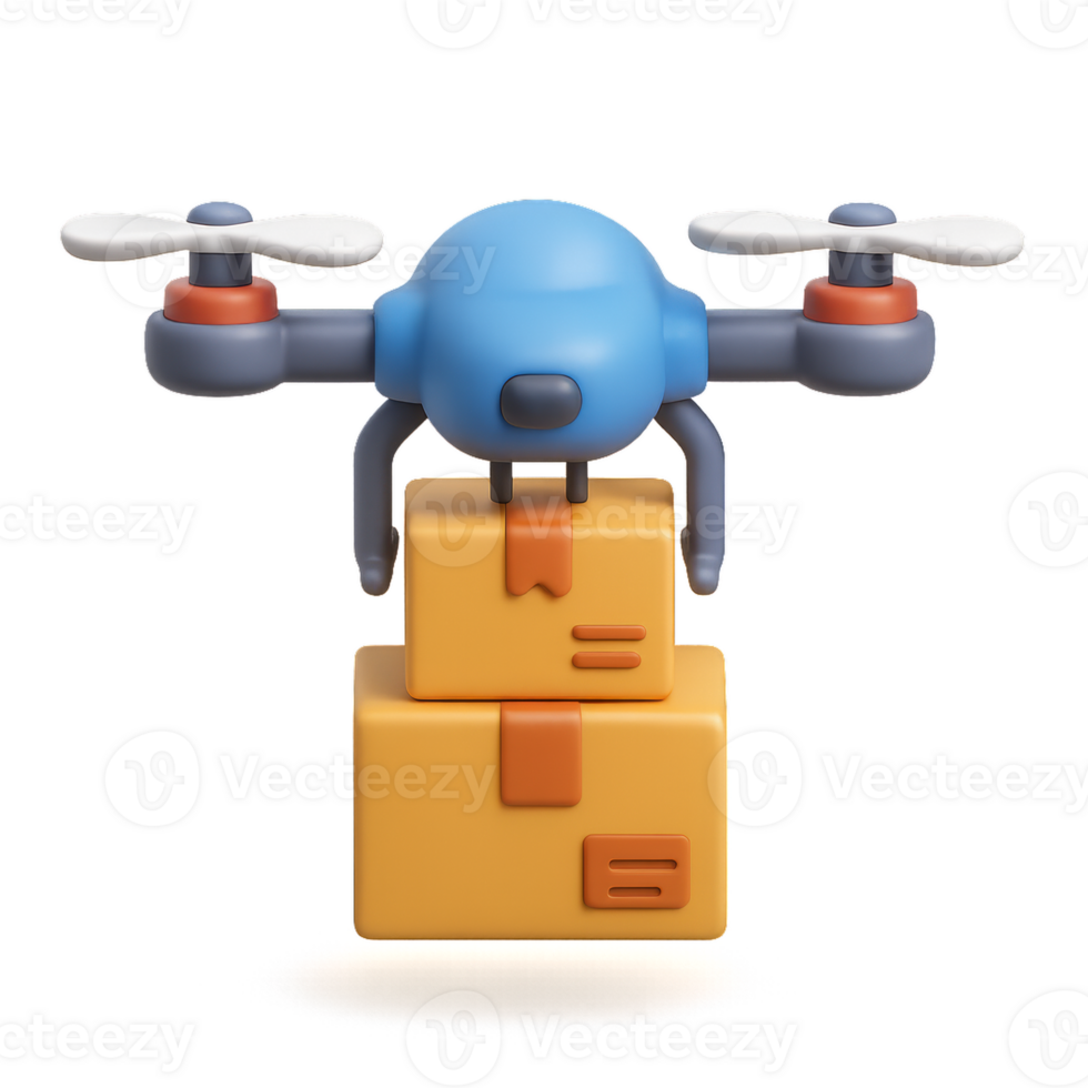 Simple Drone Delivery Icon for Modern Logistics and Technology Use png
