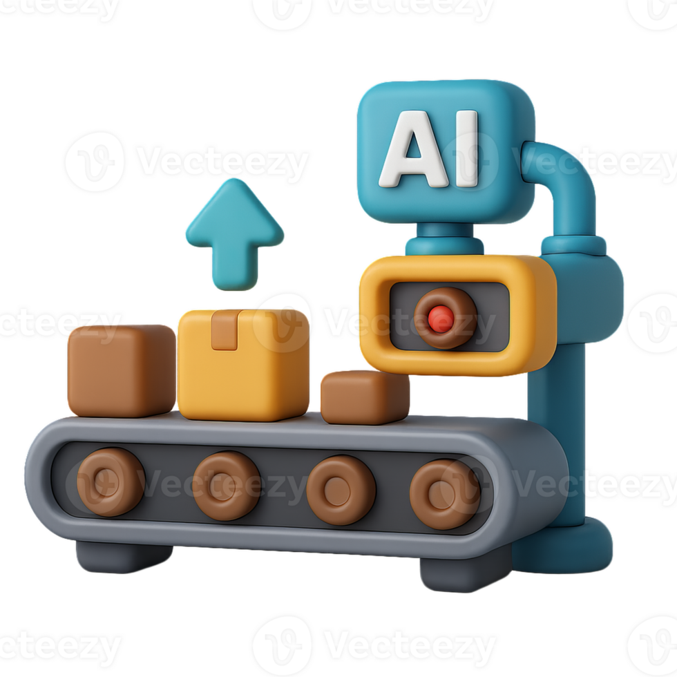 Simple AI Conveyor System for Efficient Package Handling png