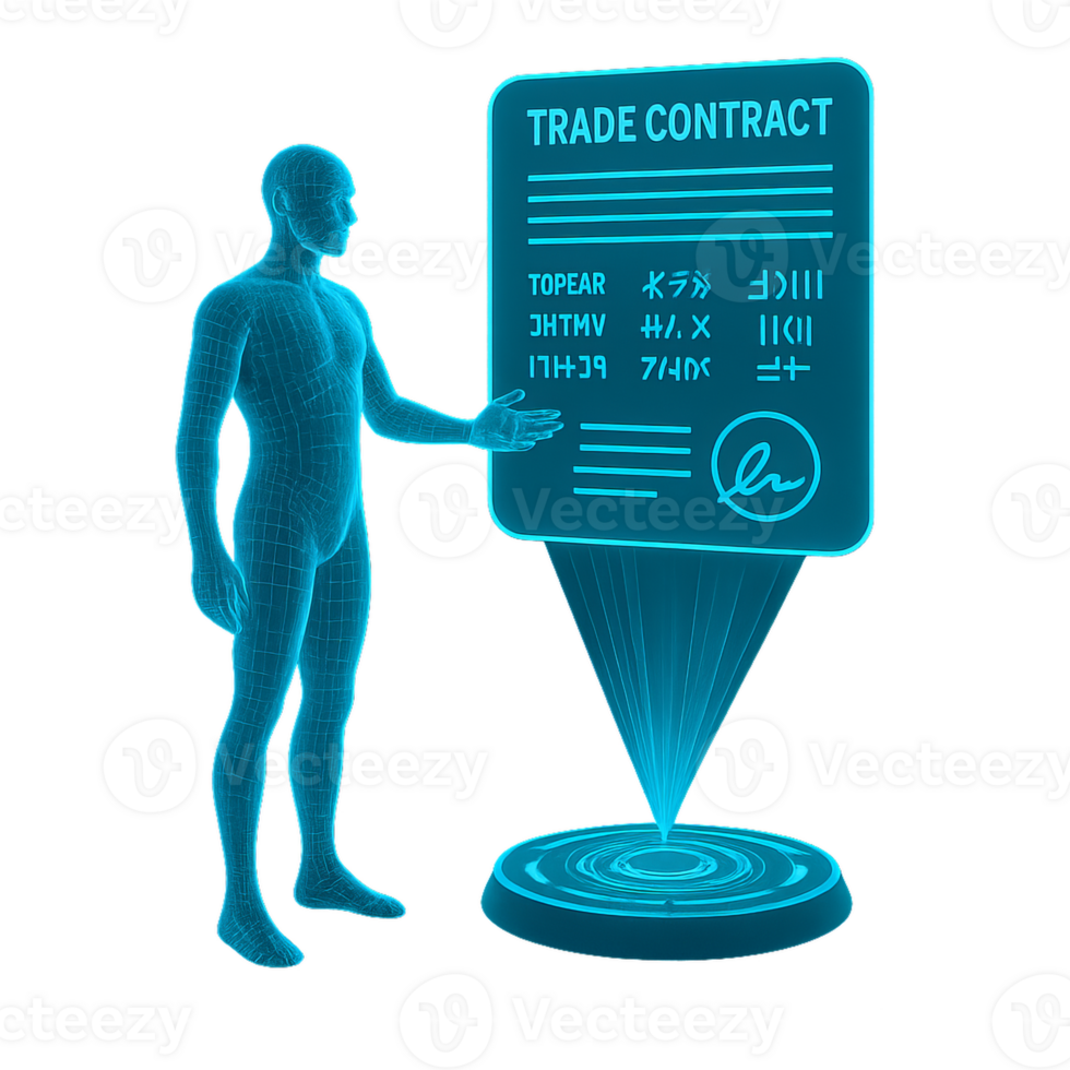 Holographic Interface for Trade Contract Display and Interaction png