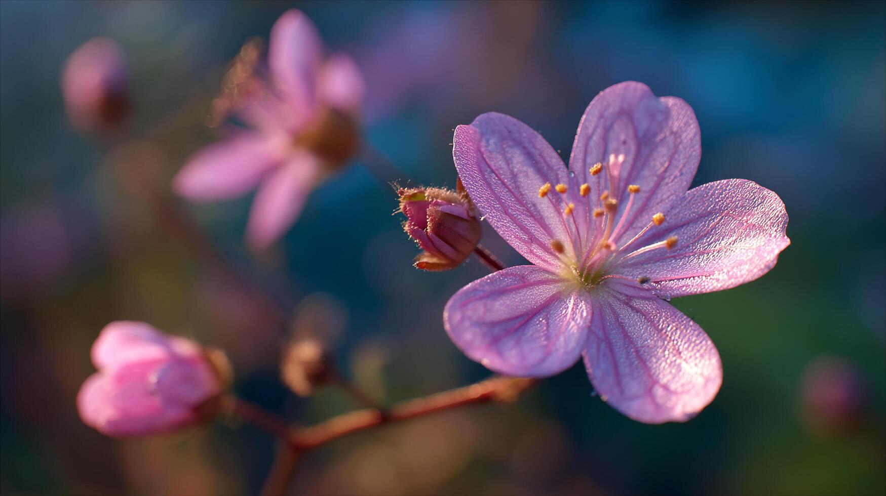 Nature flower photo with intense clarity