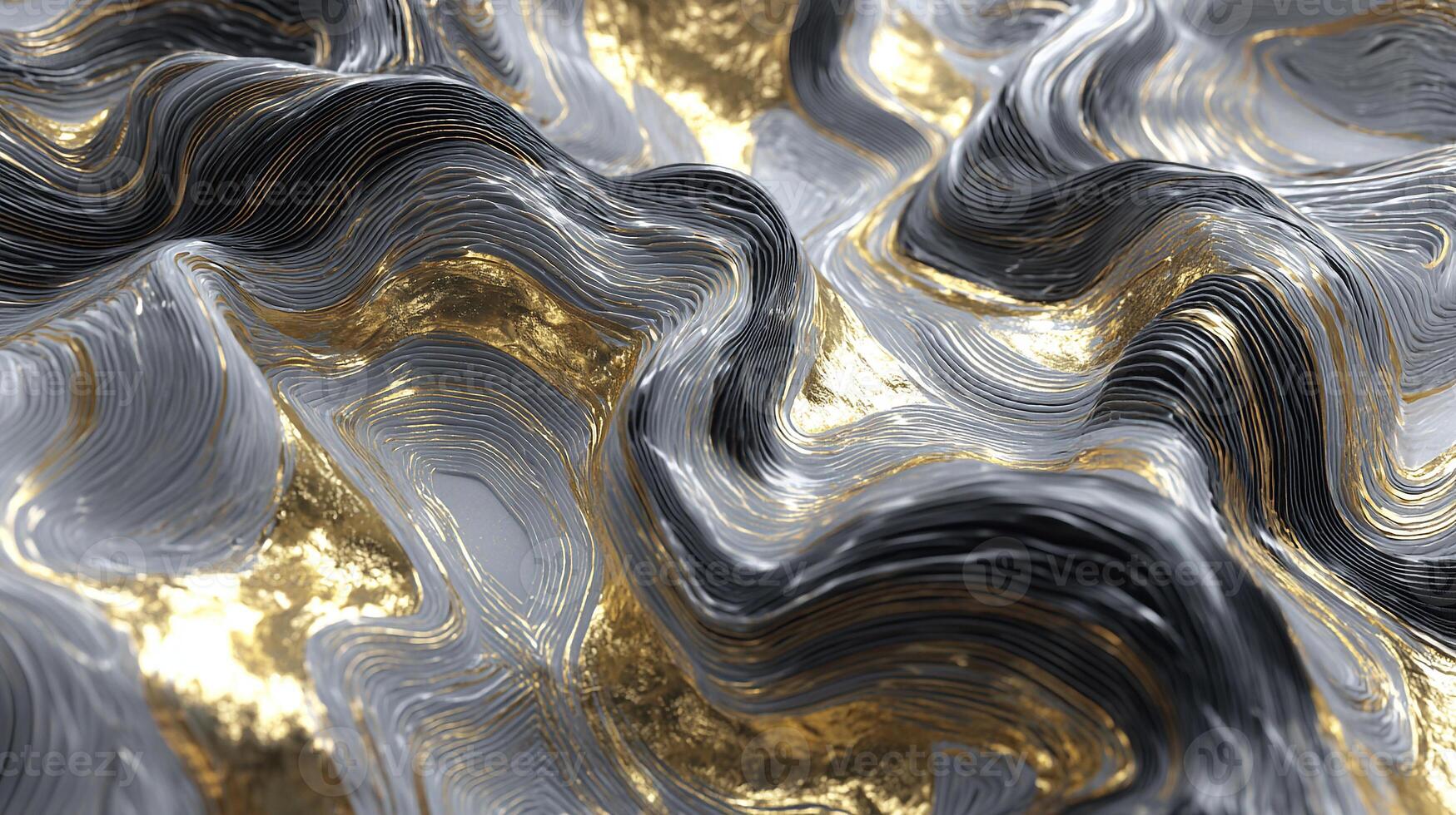 Photorealistic high quality luxury background with smooth wave design photo