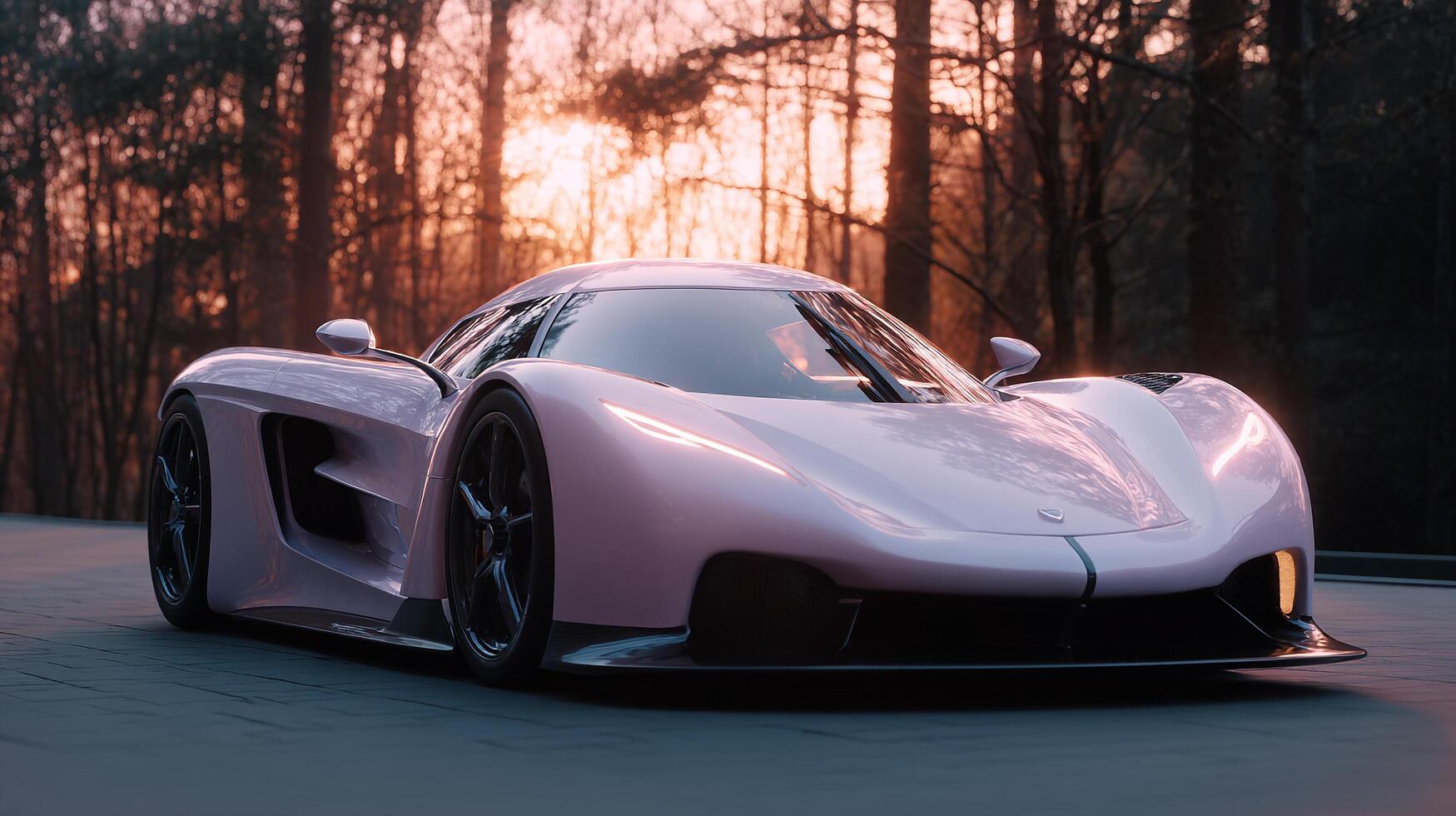 Smooth curves in automotive daylight photograph photo