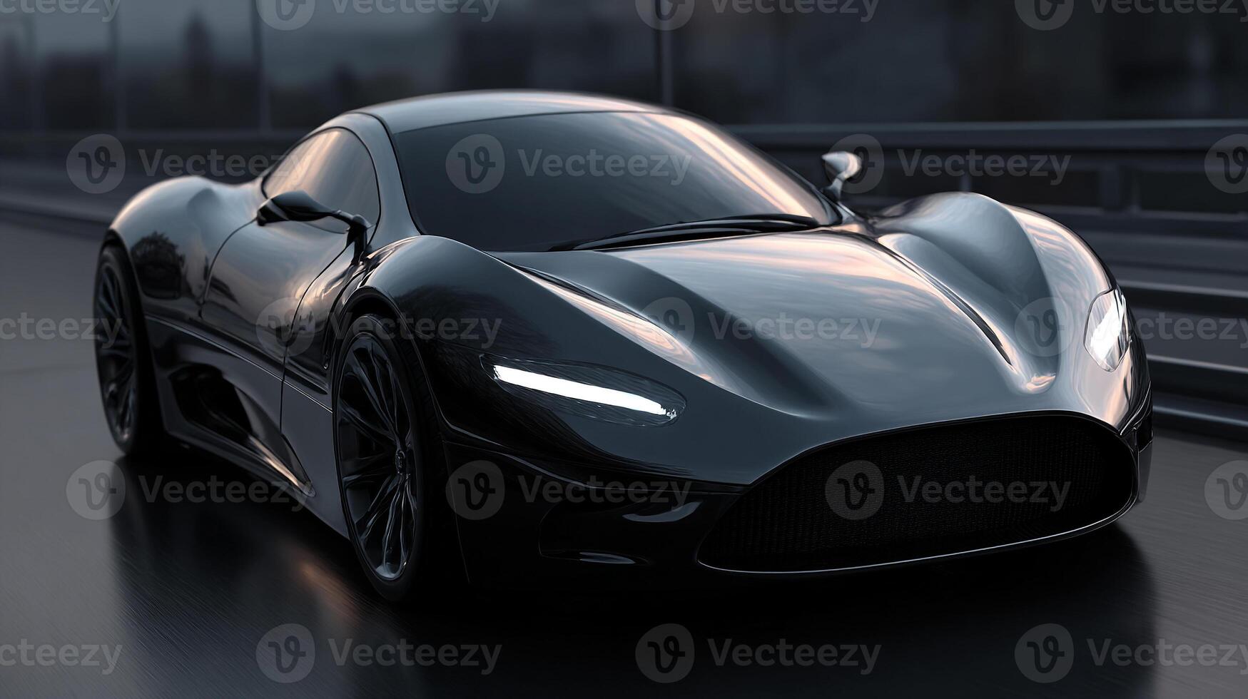 Vivid textures of high-end vehicle exterior photo