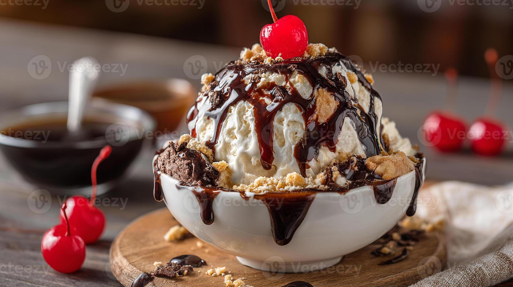 Tasty dessert photo with sharp clarity