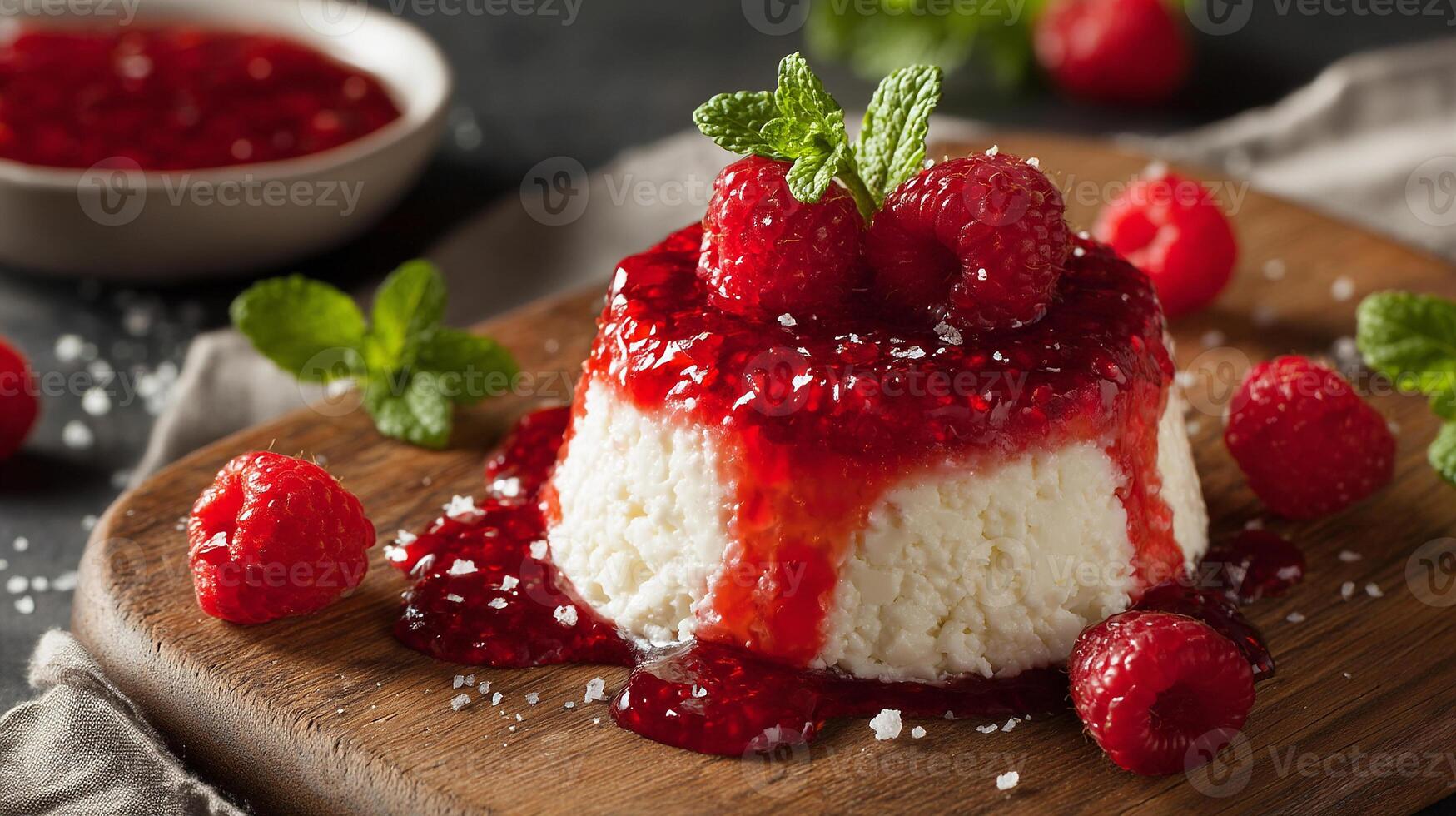 Close-up photo of delicious dessert