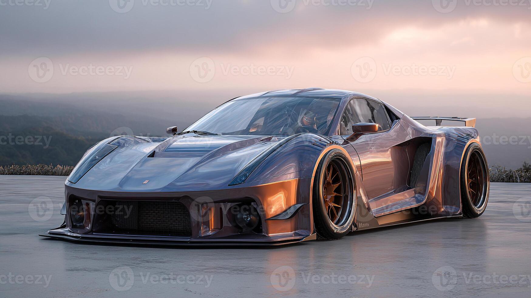 Textured metal body in bright daylight photo