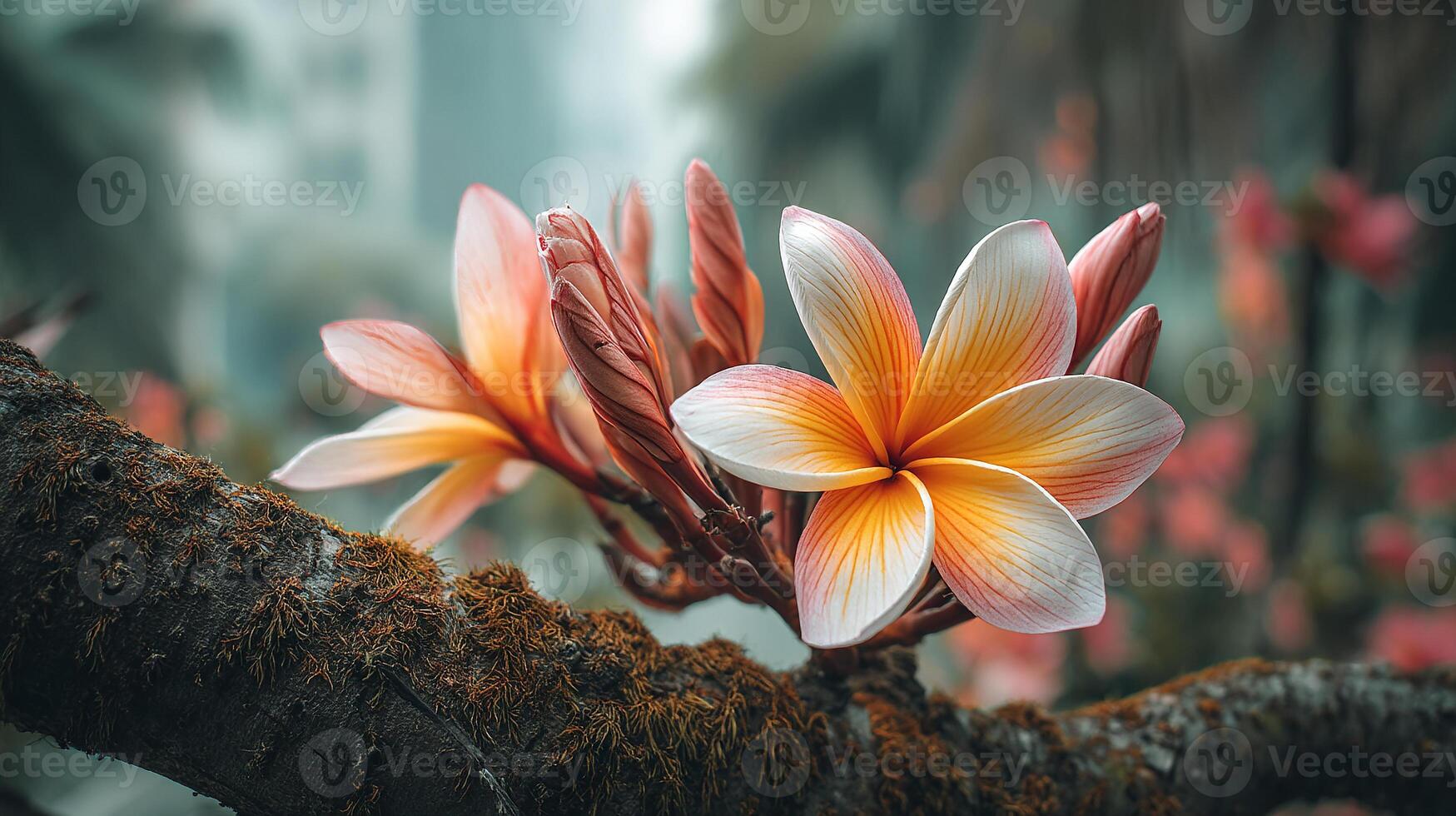 Vivid flower image showing deep detail and soft color photo