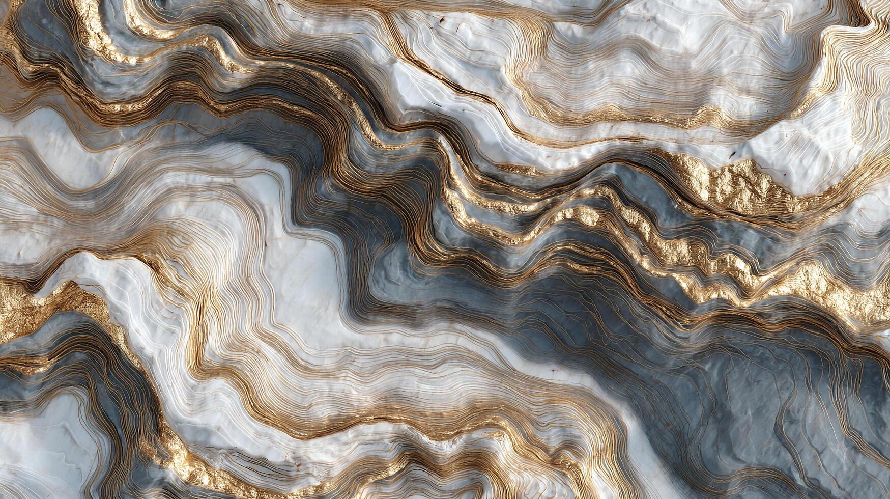 Photorealistic luxury background featuring smooth textured wave abstract design photo