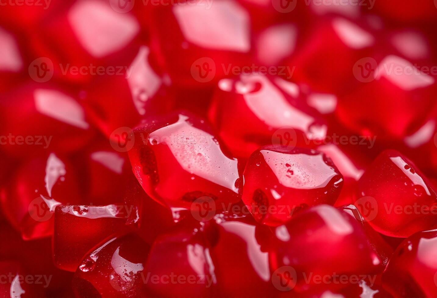 Closeup Red Pomegranate Arils photo