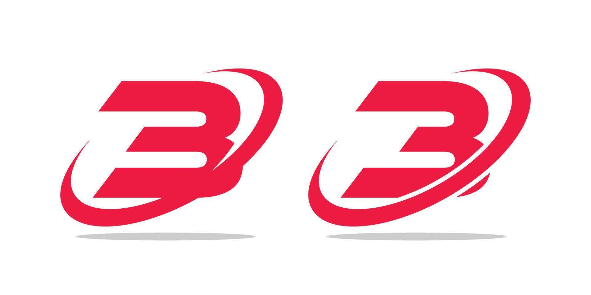 Number 3  logo with modern shape premium vector editable eps