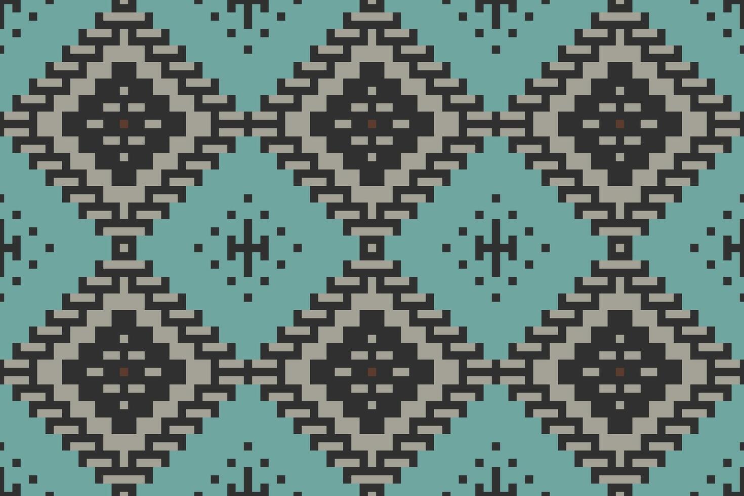 Moroccan Islamic Pattern Artfolk Embroidery, Aztec Geometric Ornament Print. Design for Carpet, Wallpaper, Clothing, Wrapping, Fabric vector