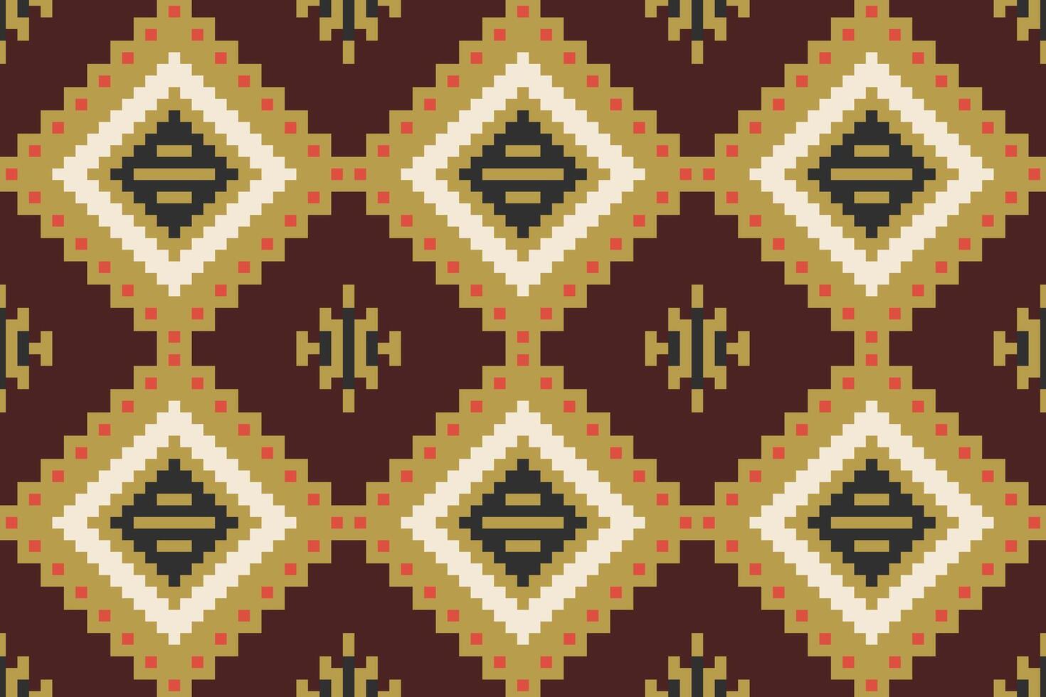 Abstract Ethnic Korean Traditional Pattern Meaningfolk Embroidery, Aztec Geometric Ornament Print. Design for Carpet, Wallpaper, Clothing, Wrapping, Fabric vector