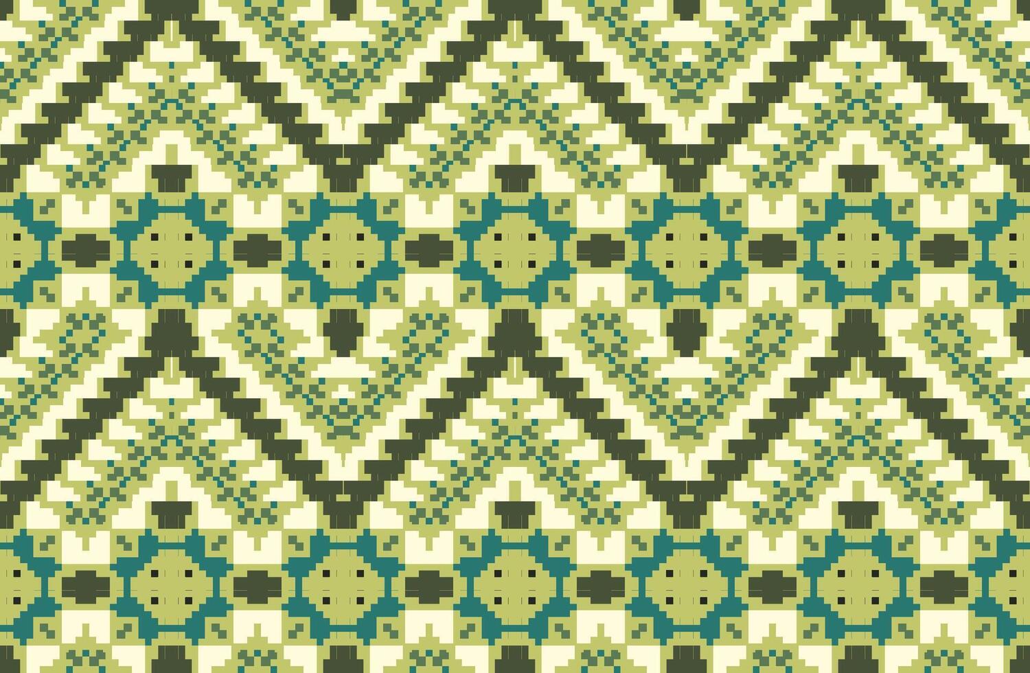 Printing Industry Ikat Seamless Patternfolk Embroidery, Aztec Geometric Ornament Print. Design for Carpet, Wallpaper, Clothing, Wrapping, Fabric vector