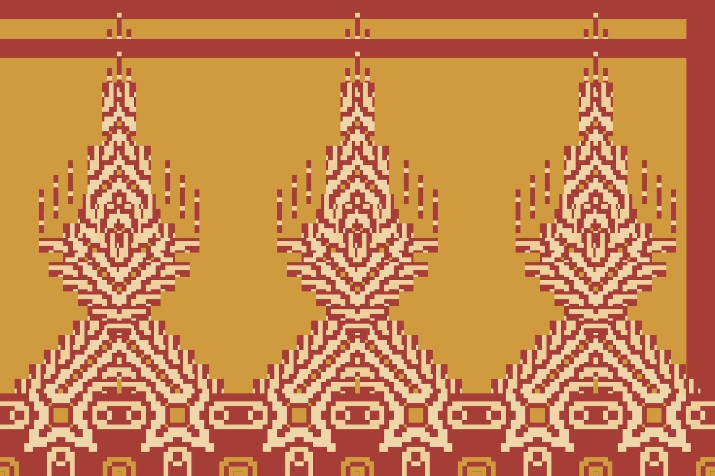 Geometric Pattern Ethnic Pattern Designfolk Embroidery, Aztec Geometric Ornament Print. Design for Carpet, Wallpaper, Clothing, Wrapping, Fabric vector