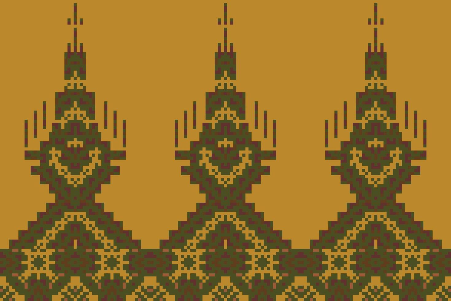 Geometry Shapes Korean Traditional Pattern Namefolk Embroidery, Aztec Geometric Ornament Print. Design for Carpet, Wallpaper, Clothing, Wrapping, Fabric vector