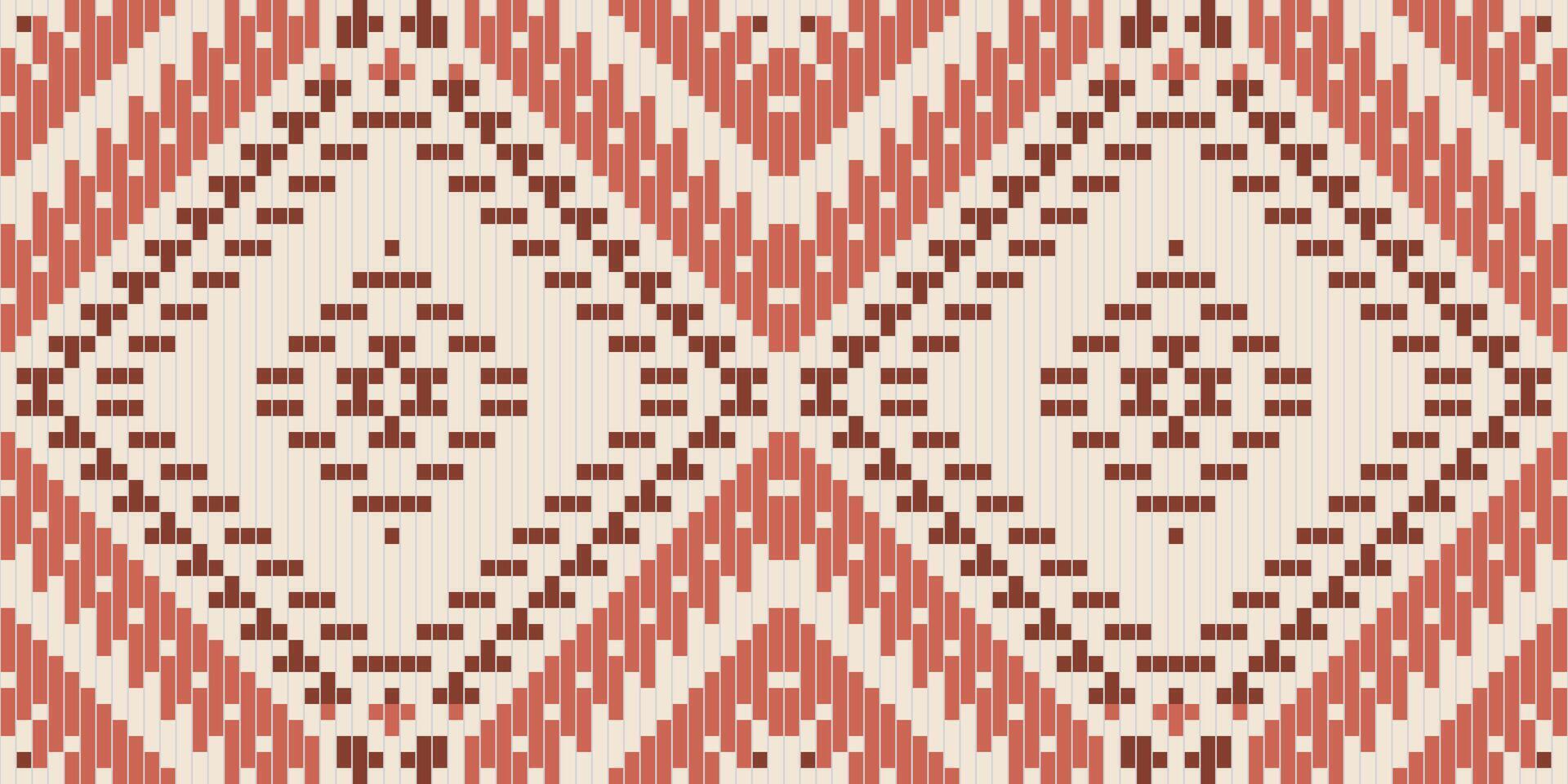 Retro Traditional Pattern Designfolk Embroidery, Aztec Geometric Ornament Print. Design for Carpet, Wallpaper, Clothing, Wrapping, Fabric vector