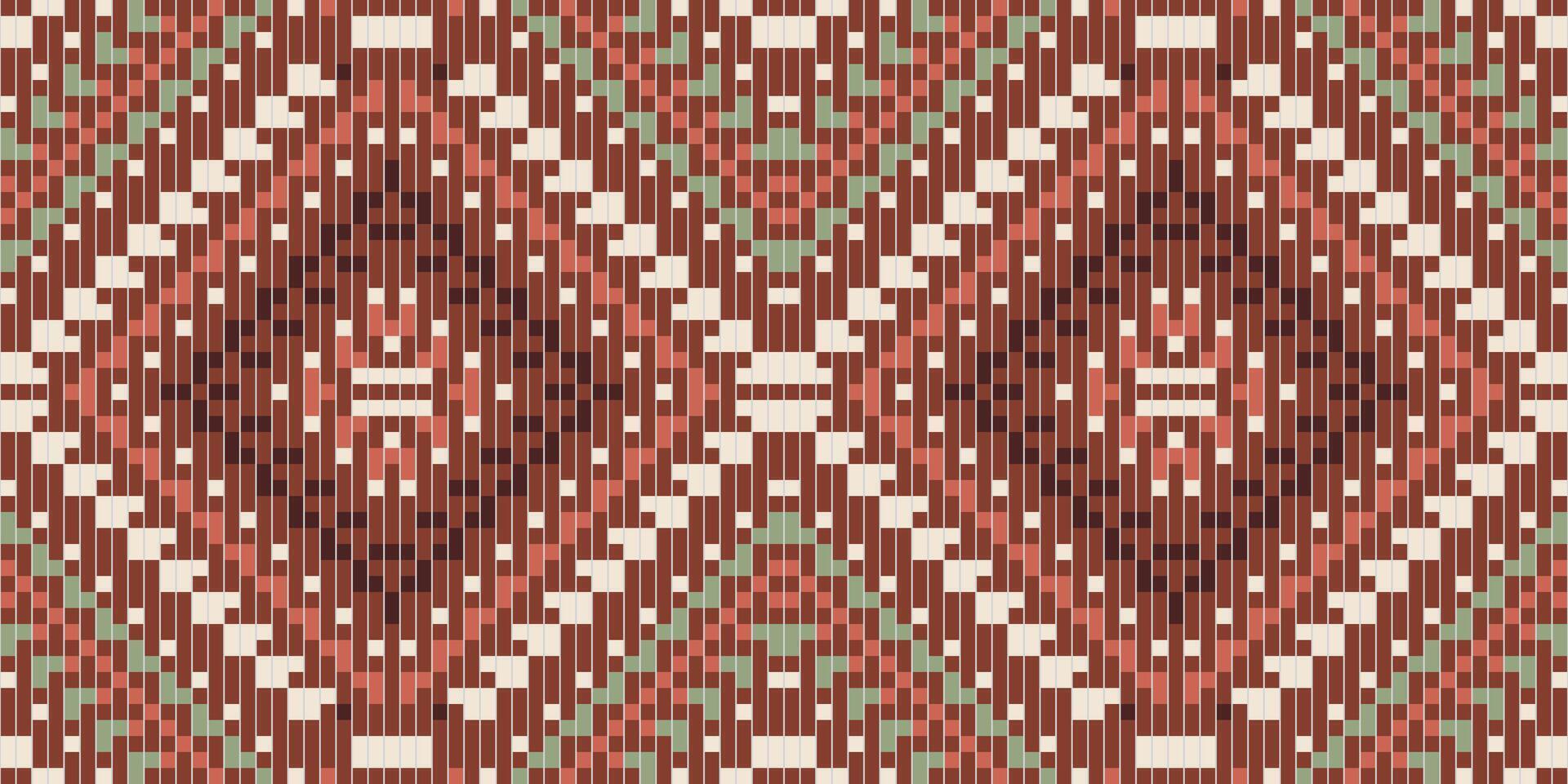 Zigzag Ikat Pattern Meaningfolk Embroidery, Aztec Geometric Ornament Print. Design for Carpet, Wallpaper, Clothing, Wrapping, Fabric vector