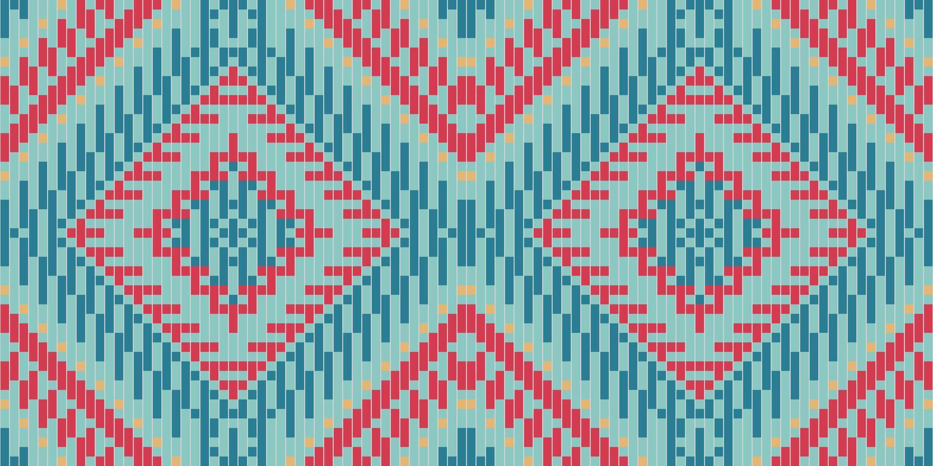 Abstract Ethnic Arabic Paper Patternfolk Embroidery, Aztec Geometric Ornament Print. Design for Carpet, Wallpaper, Clothing, Wrapping, Fabric vector