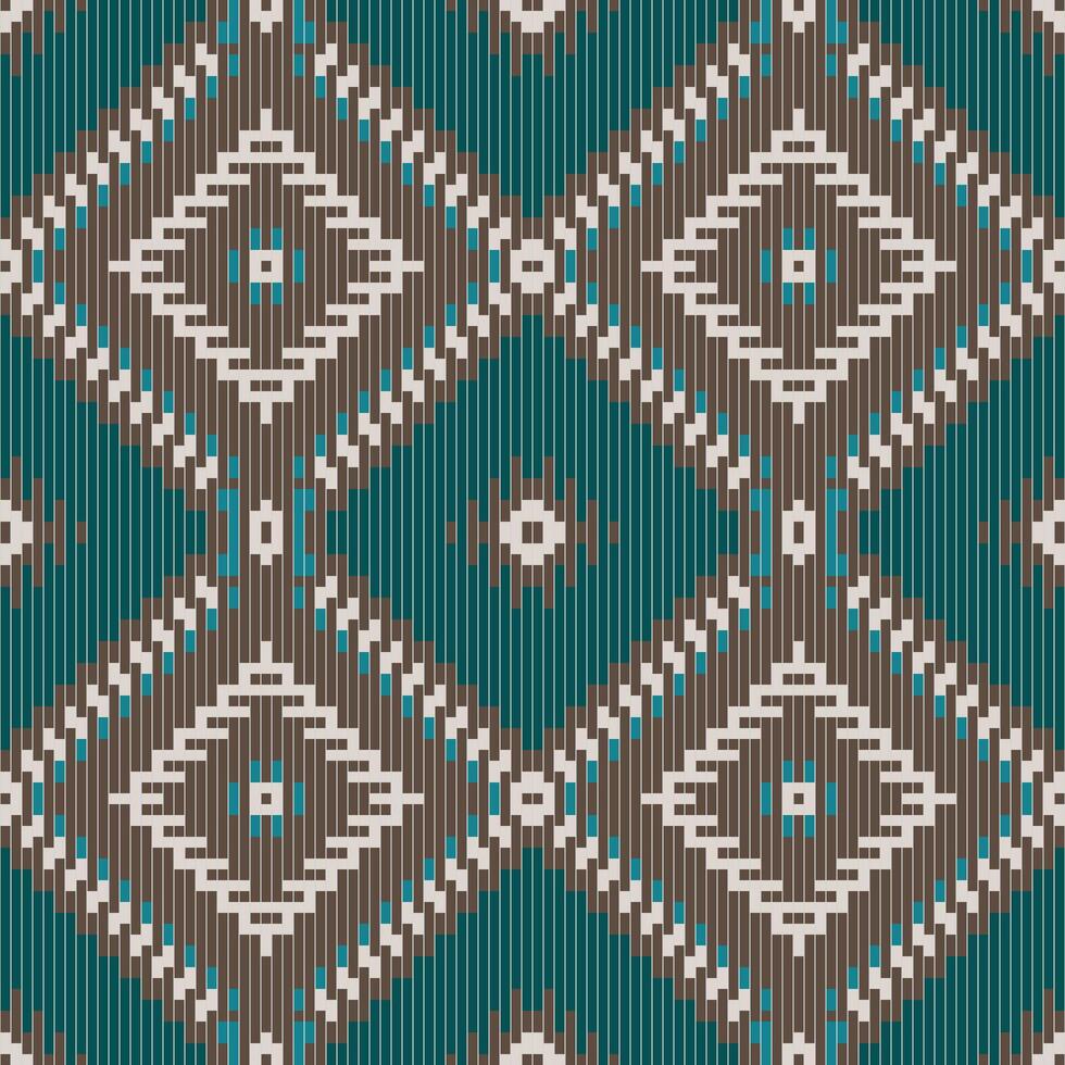 Endless Star Islamic Patternfolk Embroidery, Aztec Geometric Ornament Print. Design for Carpet, Wallpaper, Clothing, Wrapping, Fabric vector
