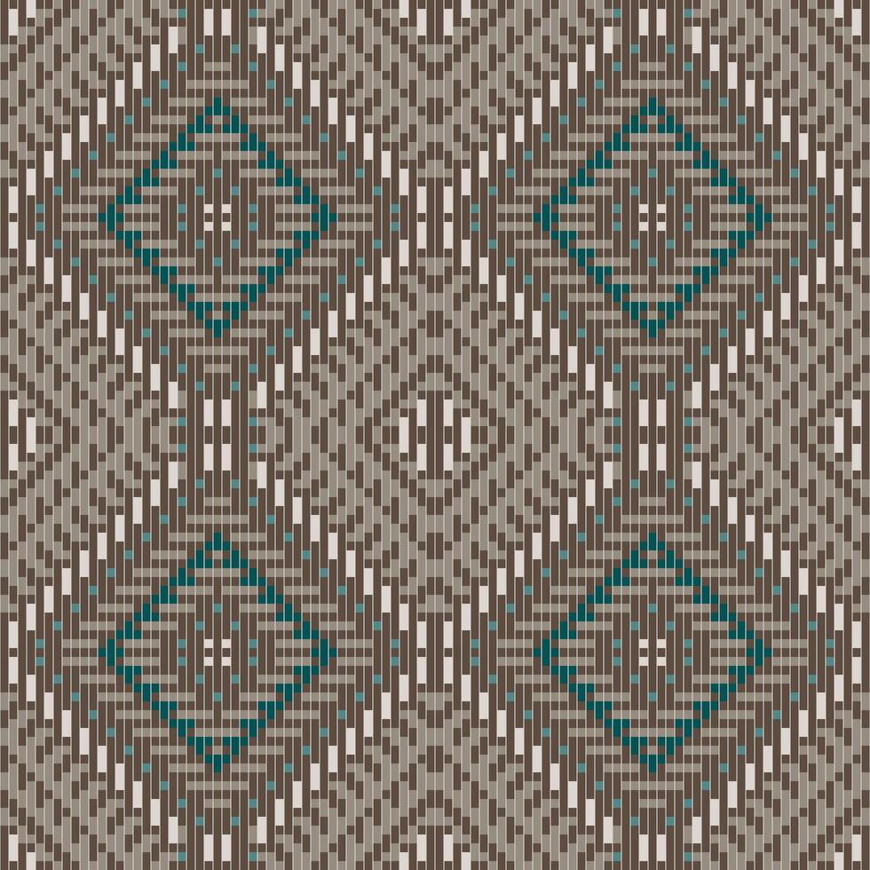 Square Islamic Geometric Pattern Wallpaperfolk Embroidery, Aztec Geometric Ornament Print. Design for Carpet, Wallpaper, Clothing, Wrapping, Fabric vector