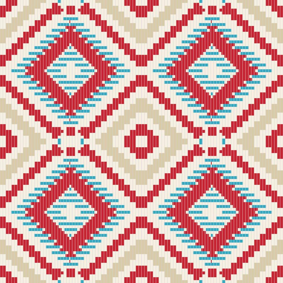 Indonesia Geometric Pattern Designfolk Embroidery, Aztec Geometric Ornament Print. Design for Carpet, Wallpaper, Clothing, Wrapping, Fabric vector