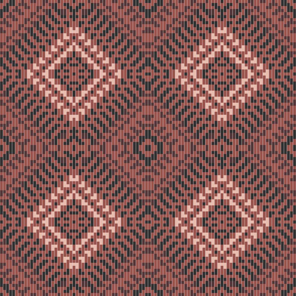 Motif Embroidery Islamic Geometric Patterns Drawingfolk Embroidery, Aztec Geometric Ornament Print. Design for Carpet, Wallpaper, Clothing, Wrapping, Fabric vector