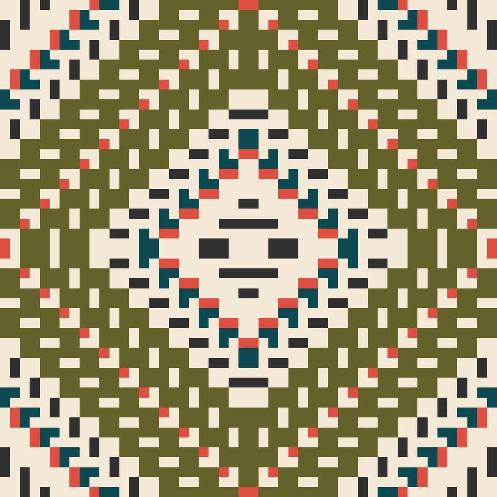 Diamond Shapes Abstract Geometric Pattern Backgroundfolk Embroidery, Aztec Geometric Ornament Print. Design for Carpet, Wallpaper, Clothing, Wrapping, Fabric vector