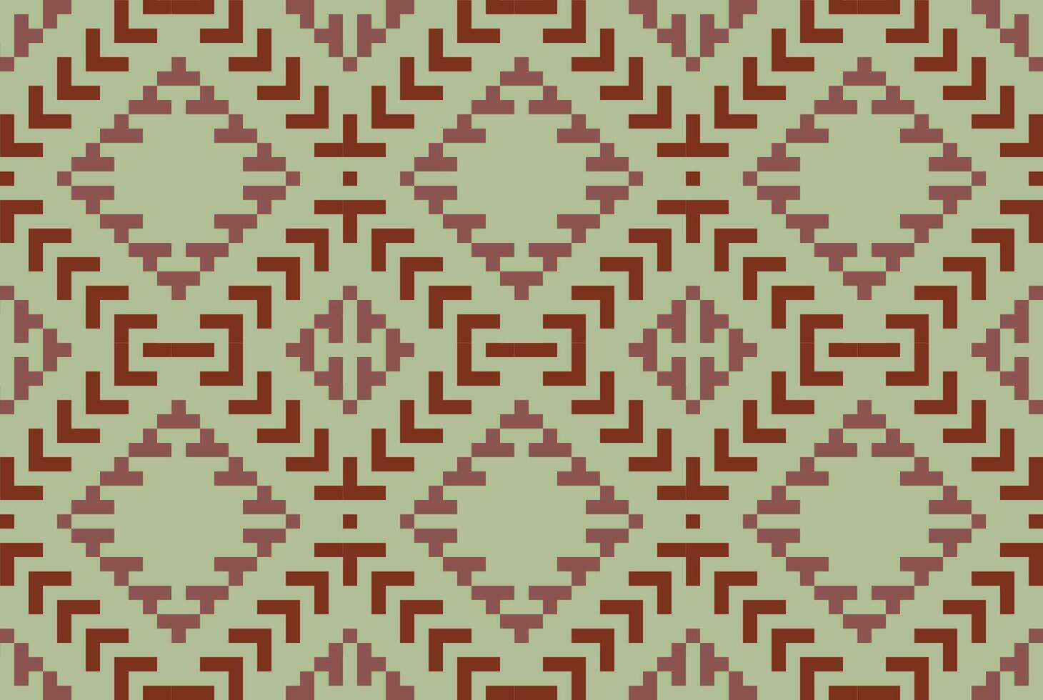 Handicraft Ikat Pattern Drawingfolk Embroidery, Aztec Geometric Ornament Print. Design for Carpet, Wallpaper, Clothing, Wrapping, Fabric vector