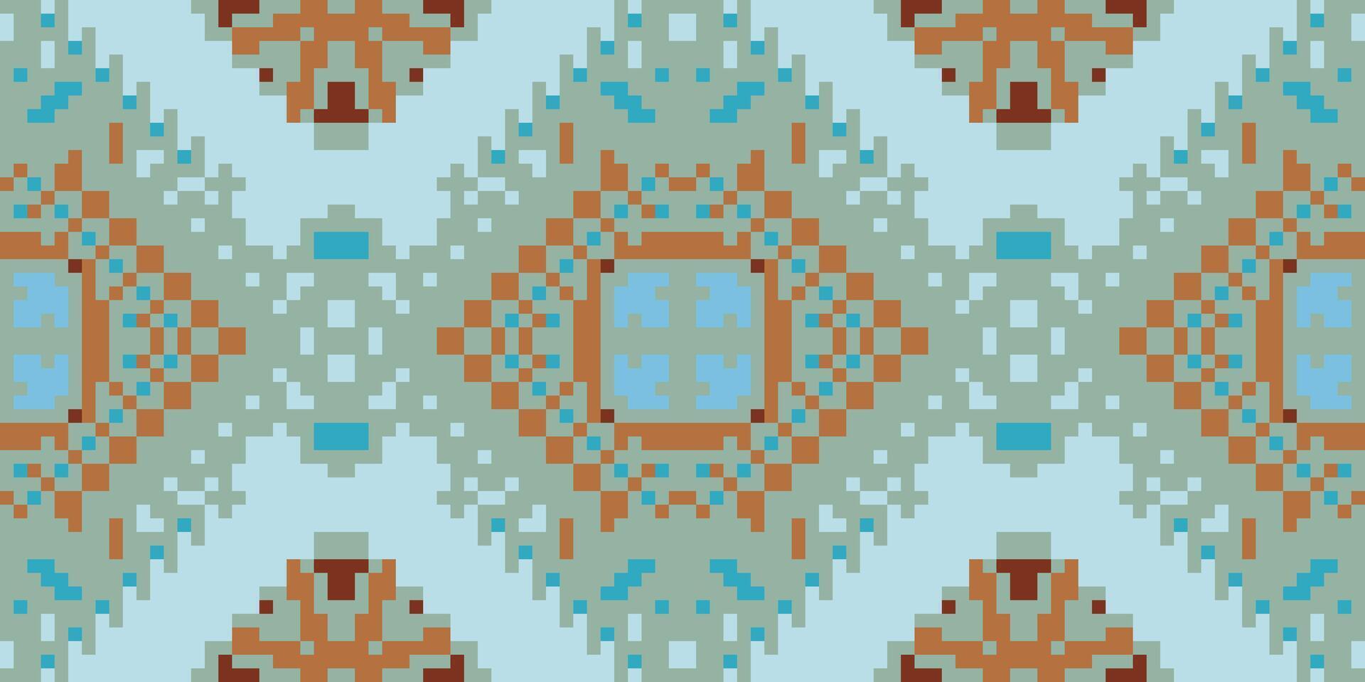 Ornament Ethnic Design Patternfolk Embroidery, Aztec Geometric Ornament Print. Design for Carpet, Wallpaper, Clothing, Wrapping, Fabric vector