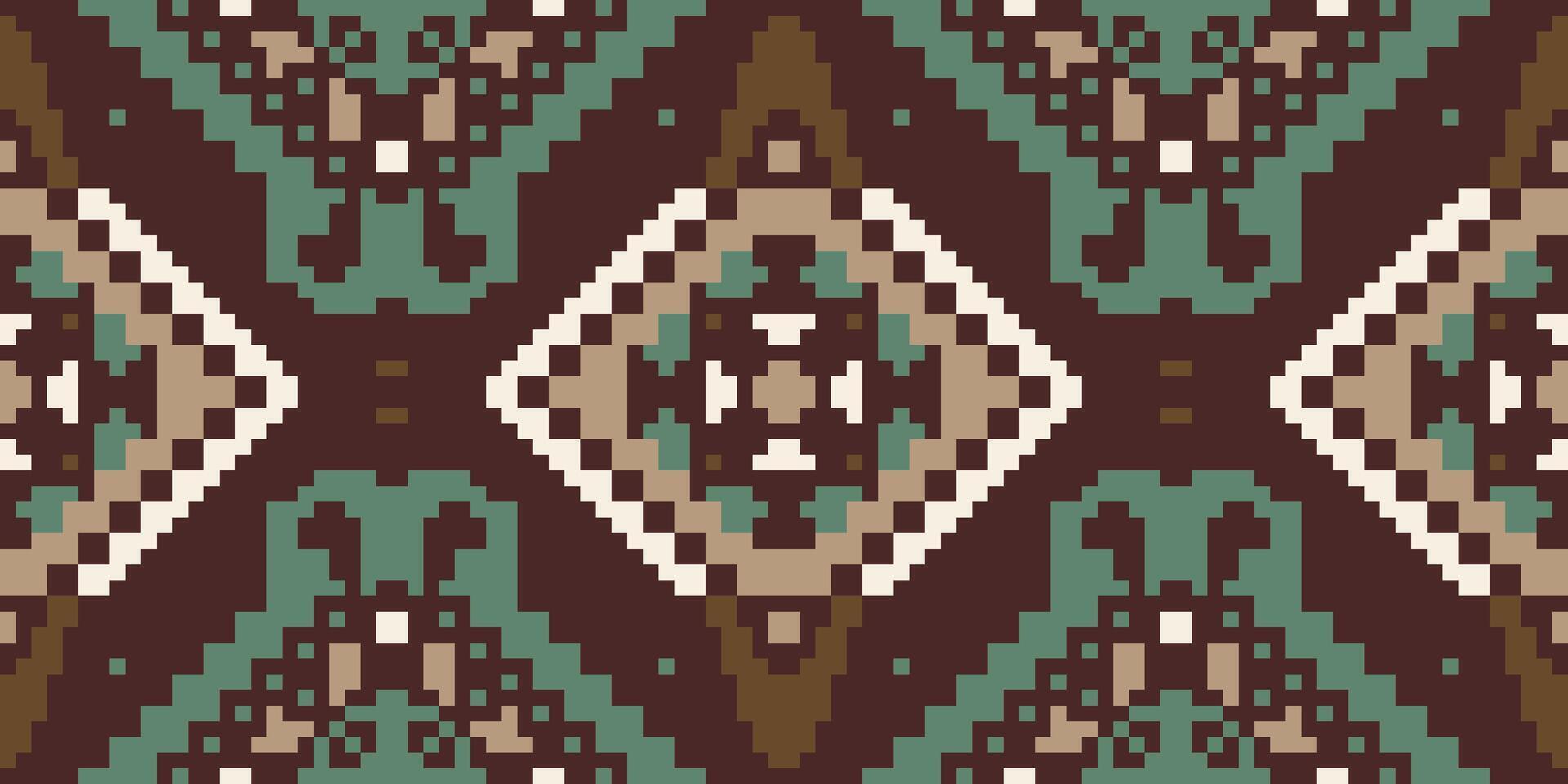 Fabric Texture Arabic Pattern Wallpaperfolk Embroidery, Aztec Geometric Ornament Print. Design for Carpet, Wallpaper, Clothing, Wrapping, Fabric vector