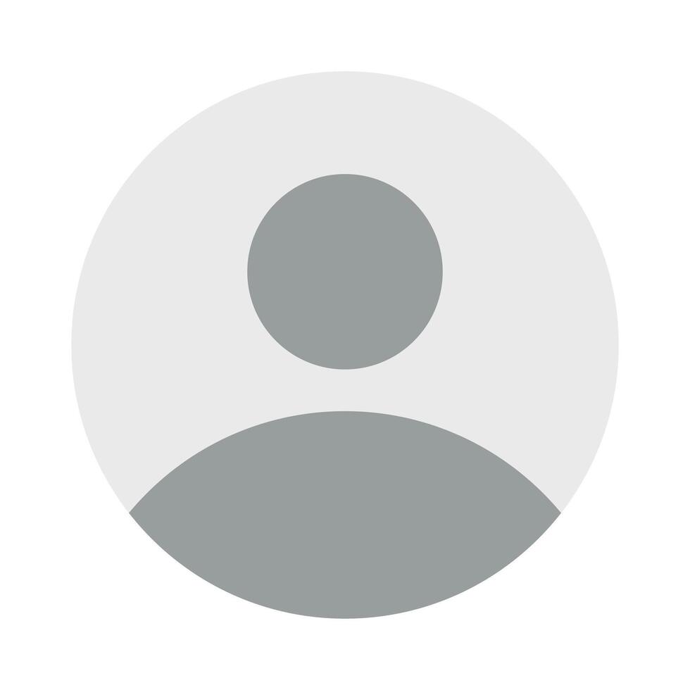 Social network default profile picture avatar icon isolated illustration vector