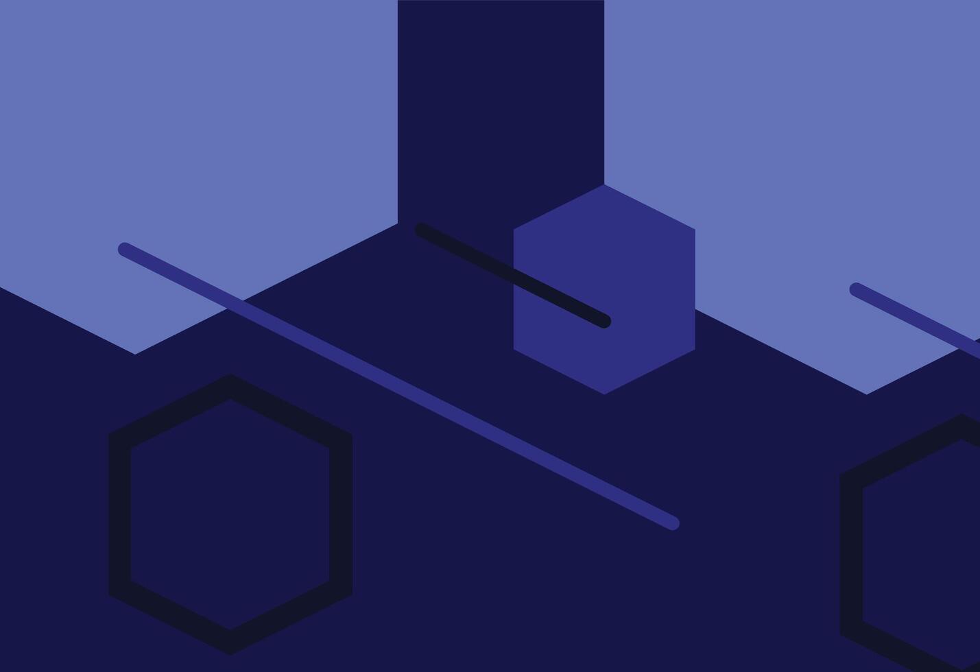 Sharp Edge Composition in Bold Color Palette vector