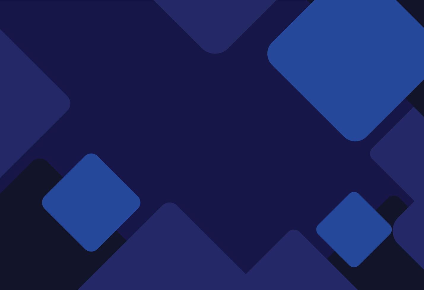 A dark blue background Minimal Art with Intersecting Shapes vector